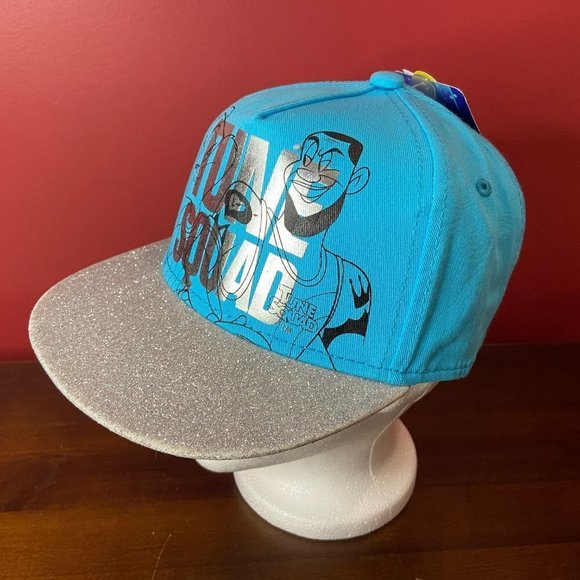 Space Jam Girl's Blue Silver Glitter Twill Cap - One Size - NWT - Picture 1 of 4